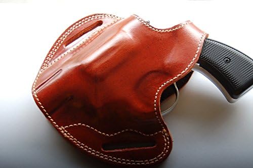 Leather Belt OWB Holster for Colt Cobra 38 Special 2 inch Revolver Left Hand