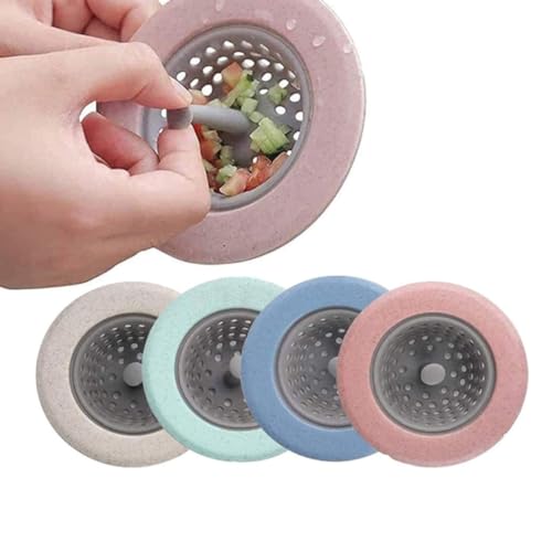 Filtro flexible de silicona para fregadero, 4 piezas miniatura 5