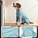 IDOMIK Recovery Suit for Dogs After Surgery, Zipper On Dog Surgery Suit Anti Licking Wound, Long Sleeve Dog Onesie Pajamas for Dogs, Adjustable Pet Shedding Suits, Dog Cone Alternative