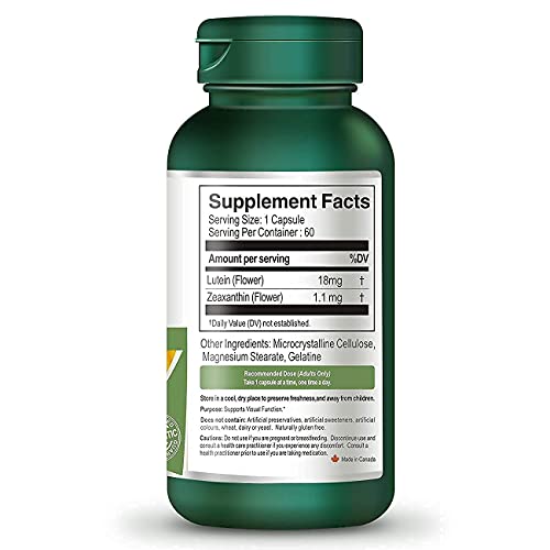 Vorst Lutein 18Mg With Zeaxanthin 60 Capsules Beta-Carotene 1.5 Mg (5000 Iu) Vitamin A 90 Capsules | Supports Vision Health | Potent Antioxidant | #TOP2
