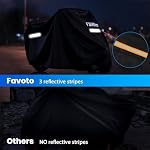 Favoto Funda Moto Impermeable Exterior Protección contra el Sol XXL