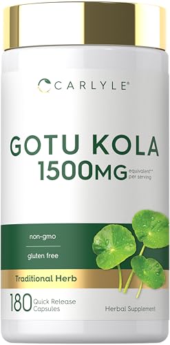 Carlyle Gotu Kola Supplement | 180 Capsules | Traditional Herbal Extract