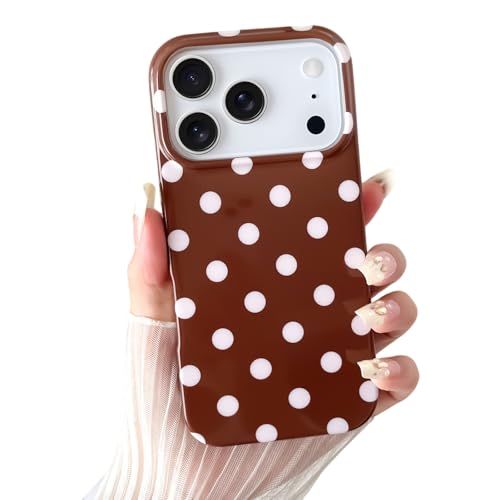Coque iPhone 17 Pro Max à pois jolie idée cadeau de Noël