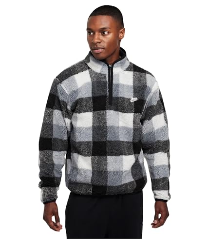 Nike M NK Club T-Shirt homme contre le froid : confort thermique zippé