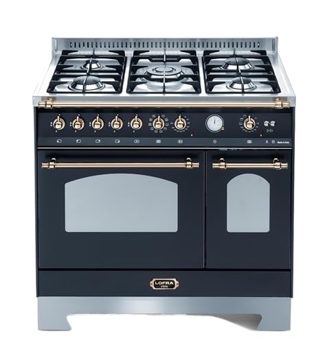 Lofra RNMD96MFTE/CI Piano cottura Nero, Acciaio inossidabile Gas A-15%