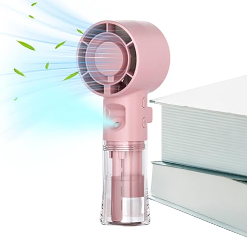 Ventilador portátil con nebulizador para evitar sofocos en viajes 8