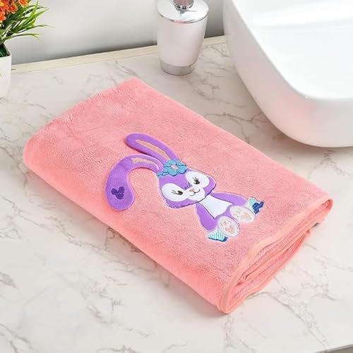 Image of Microfiber Kids Bath Towels Quick Dry Super Absorbent | Super Soft Bath Towel for Babies Toddler-Baby | Towel for Boys and Girls (Blue & Pink, 2 Bath Towel)