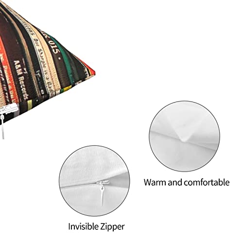 Twszgd Classic Alternative Rock Records Pillow Case Decorative Square Throw Pillow Covers Cushion Case Pillowcase For Sofa Couch Bed Chair Car 18X18 Inch/45X45 Cm #TOP3