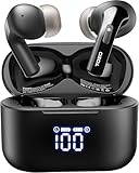TOZO T20 Wireless Earbuds Bluetooth Headphones 48.5 Hrs Playtime with LED Digital Display, IPX8 Waterproof, Dual Mic Call Noise Cancelling 10mm Broad Range Speakers, 2025 Version