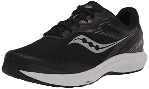 Saucony Men's Cohesion 16, Black/White, 10.5