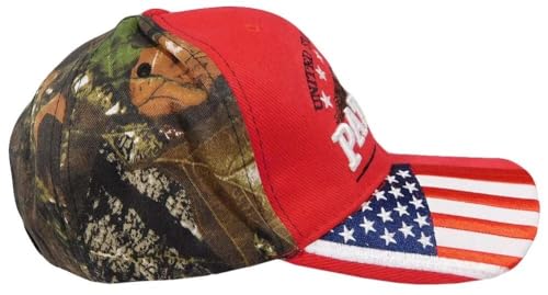 Gorra USA American Patriot Trump 45 47 2024 rojo camuflado miniatura 6