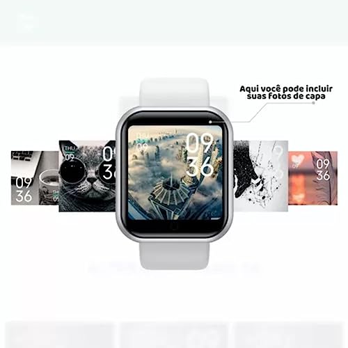 Relogio Inteligente Smartwatch D20 Bluetooth Compativel IOS e Android - TYDA (BRANCO)