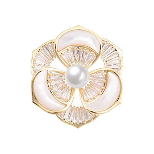 Accessoire femme broche coquille idéale pour sublimer un look de bureau