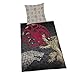 Produktbild Game of Thrones Bettwäsche, Kopfkissenbezug ca. 80x80 cm, Bettbezug ca. 135x200 cm, mit leichtläufigem Markenreißverschluss, 100% Baumwolle, Renforcé