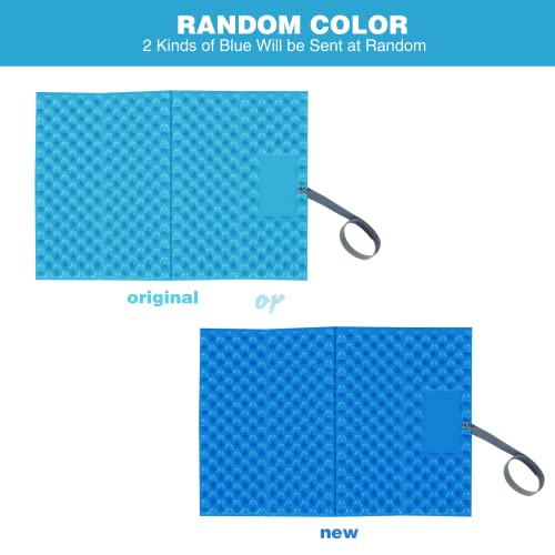 Redcamp Foam Hiking Seat Pad, Foldable Z Ultralight Sitting Pad For Camping Backpacking Stadium Outdoor, Blue 2Pcs #TOP4