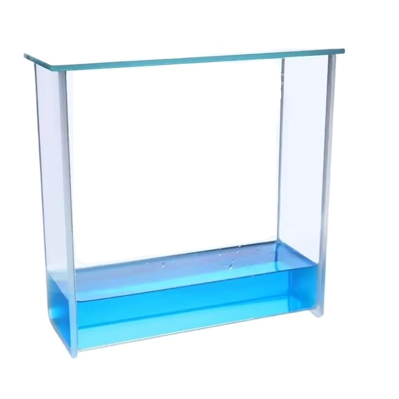 High Borosilicate Glass TLC Developing Tank - 200mm Square Staining Chamber for Laboratory Use