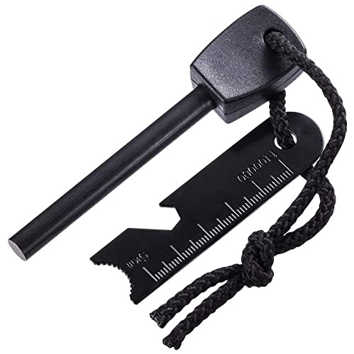 Evolite Army Magnesium Fire Starter Survival Tool 12000 Striker Xl, Camping, Hiking, Picnic, Hunting For Outdoor Activities, Black, (E-5541) #TOP28