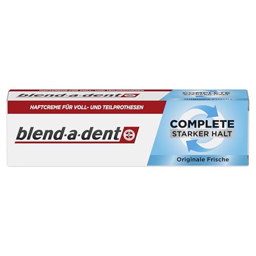 Blend-a-dent Complete Haftcreme für Voll- und Teilprothesen, Originale Frische, 47g
