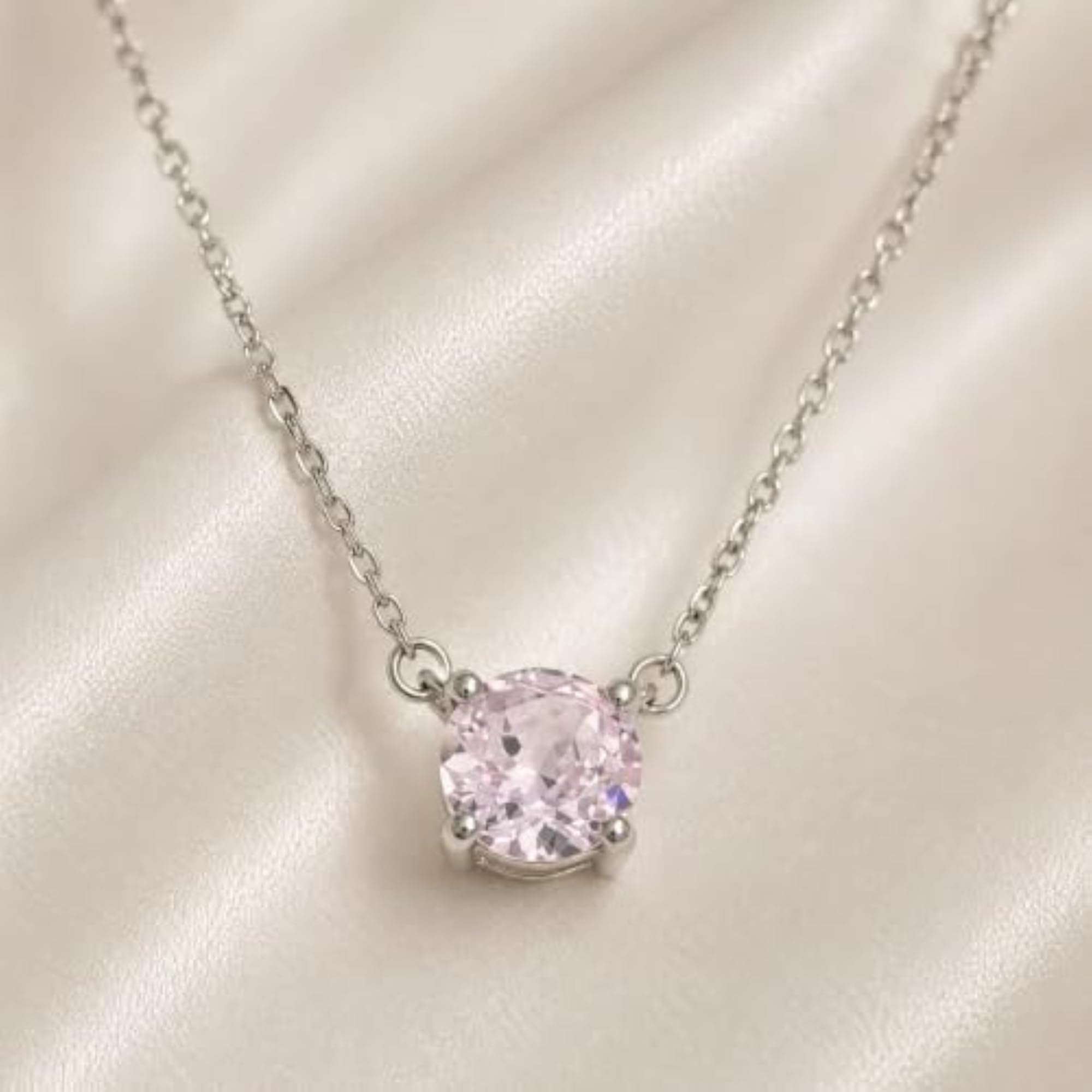 Women's Expression Blush 925 Silver Rhodium Necklace