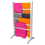 Homefront Electric Heated Clothes Airer – Indoor Free-Standing Dryer Rack, Lightweight & Energy-Efficient, Eco-Friendly Drying for Small Spaces – Silver (HF1987, H90.5 x W53.5 x D36cm)