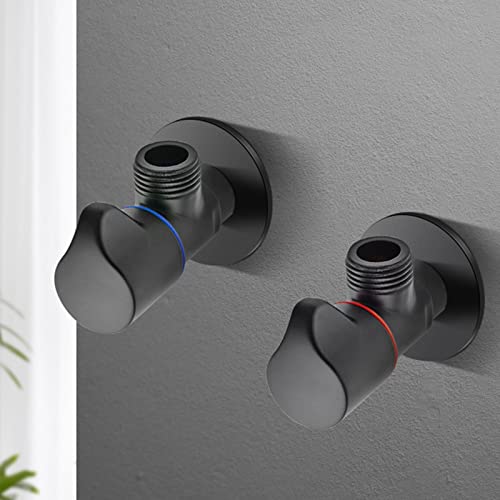 Vanne d'arrêt noire pour rénover la douche et optimiser la buanderie avec style