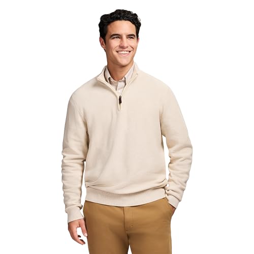 IZOD Men's Luxury Classics Quarter Zip Sweater