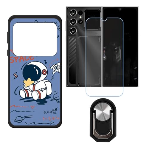 BMPNLSZ �K�p Oukitel C62 GT�p+HD�����K���X�ɓK�����ėpTPU�P�[�X�A�V���J�Q���P�[�X�o���p�[�ی�o�b�N�P�[�X-�ɓK����9�d�x�X�N���C�u�h�~�X�N���[���v���e�N�^(6,88") + ���O���\�Ŕėp�I��360�x��]�\�ȃX�e���g����