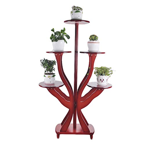 YONGYONGCHONG Solid Wood Flower Rack Living Room Rack Balcony Decorative Frame Multi-layer Green Plant Shelf Floor Plant Rack Flower Pot Rack Can Be Assembled (Color : C)
