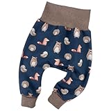 Pumphose Waldtiere blau Pumphose Babyhose Kinderhose * Waldtiere blau * 56, 62, 68, 74, 80, 86, 92, 98, 104, 110, 116, 122, 128