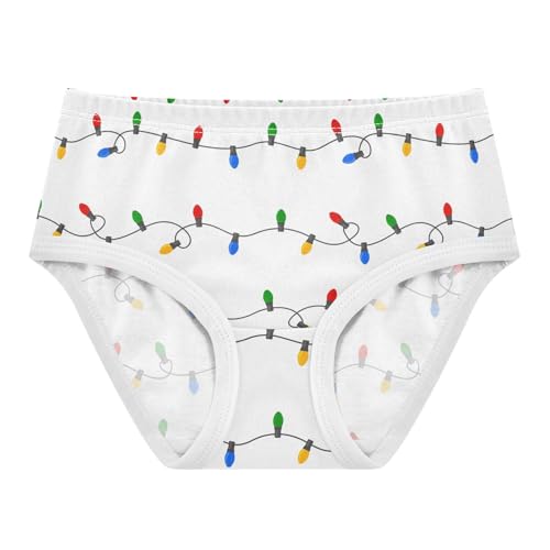 Girls' Underwear Colorful Lights Cotton Stretch Comfort Toddler Panties