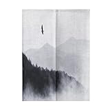 Odot Noren - Cortina de Puerta de Estilo Japonés de Estilo Chino, Japonesa Tapiz Cortina de Partición Dormitorio Cocina Tienda Restaurante Separador de Puerta (75x150cm,Estilo Chino)