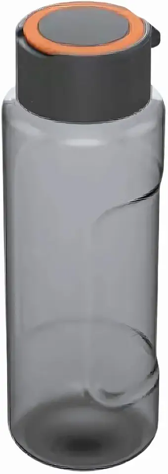 Garrafa Squeeze De Água Esporte 1 Litro Com Alça Esporte Treino Escola Viagens (Preto)