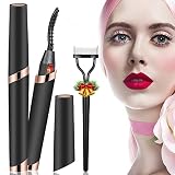 Heated Eyelash Curlers, Dust2oasis Electric Eyelash Curler Heated with Eyelash Comb - Lash Lift Curl
