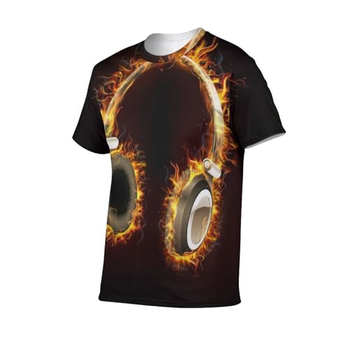 T-shirt homme casques d'écoute ample pour bouger librement - 4
