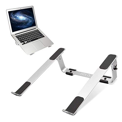 ノートパソコンスタンド PCスタンド パソコンスタンド ホルダー 折りたたみスタンド 高さ調節 9~17インチのパソコンに対応できる 取り付け簡単 アルミニウム製