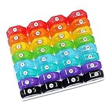 Organisateur De La Boîte À Pilules Mois - Organisateur De Tablette | Box De Stockage De Médicaments Avec 32 Compartiments | Organisateur De Pilules Mensuels De 31 Jours | Porte-boîte De Caisse De Méde