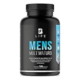 B Life Multivitamínico para Hombre 40+ | 180 Cápsulas con Vitaminas A, C, D, E y más Potenciadas con Calcio, Colágeno,...