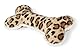 Karlie Safari Knochen Stippy, Hundespielzeug, Plüsch, Braun/Leopard, 30x15x6 cm