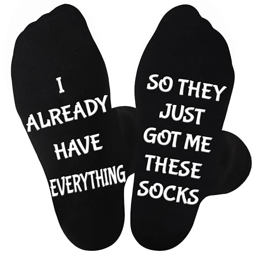 Jeasona Gifts for Men Who Have Everything Funny Socks Men 9-11 Funny and Unusual Funny Gifts Secret Santa Gifts Christmas Presents for Him Fun Joke Silly Presents