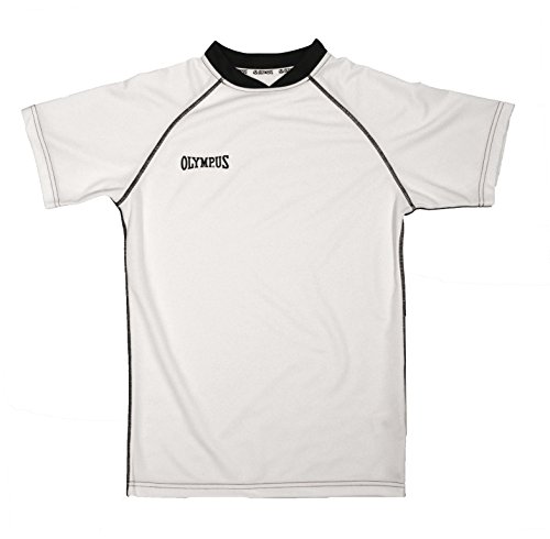 OLYMPUS Basic Rugby Jersey, White/Black, Adult X-Large