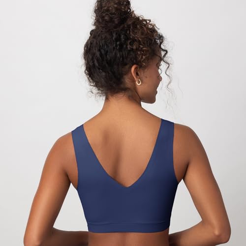 Image of Floatley Cozy Bra Comfort Wirefree Full Coverage Seamless Bra with Embedded Pad for Women