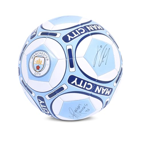 Hy-Pro MC07812 Officially Licensed Manchester City F.C Gift Set, 500Ml Water Bottle, Size 5 Soccer Ball thumb #1