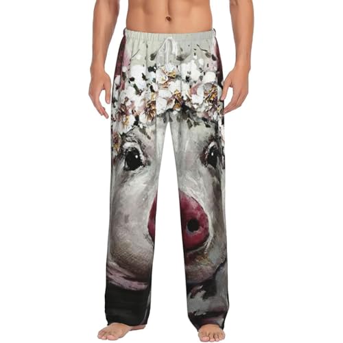Pantalon de pyjama polaire homme micropolaire à poches imprimé rigolo