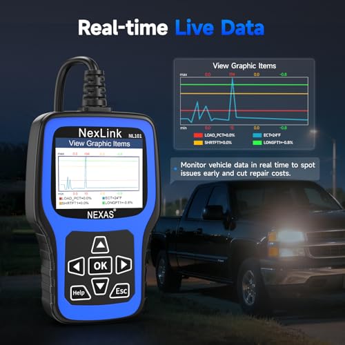 Image of NEXAS NL101 OBD2 Scanner with Battery Tester for All US Vehicles Since 1996