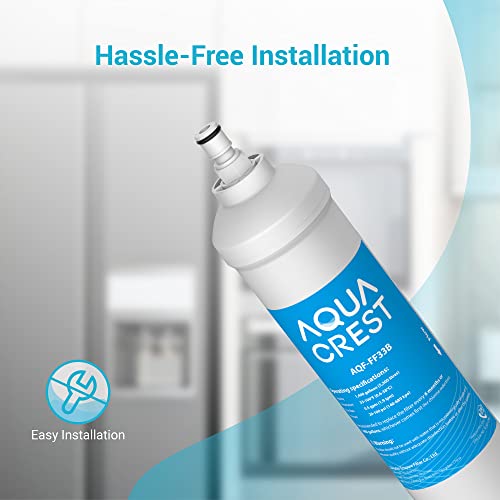 Aqua Crest Gxrtqr Inline Water Filter, Replacement For Ge® Gxrtqr, Gxrtq, Reduces Chlorine, Fluoride, Limescale And More, 2 Filters (Package May Vary) #TOP7