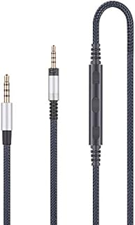 Audio Replacement Cable Compatible with Sennheiser Momentum, Momentum 2.0, HD1 Headphones, Audio Cord Compatible with iPhone iPod ipad Apple Devices with in-Line Mic Remote Volume Control