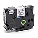 Produktbild vhbw Schriftband Kassette 24mm weiß auf transparent extra stark für Etiketten-Drucker Brother P-Touch 9800PCN, Cube Plus, D600, D600VP, D800W