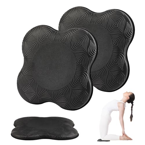 VMUTGA 2 Pièces Yoga Genouillère, 20 x 20 cm Tapis Yoga Antidérapants Coussin de Genou Pad Bolster Sport Accessoires Yoga pour Fitness Stretching Protéger Genoux Coudes Cheville