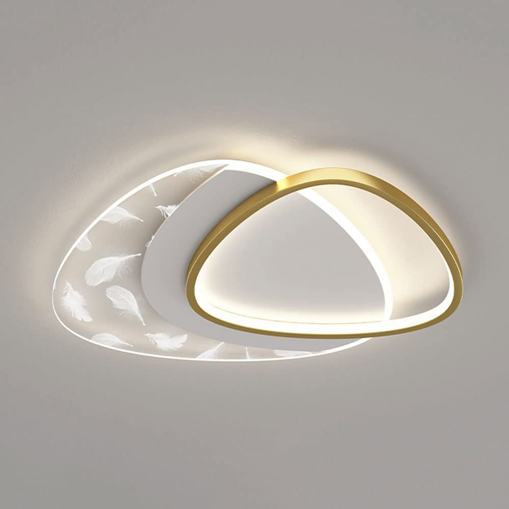 Plafonnier LED losange moderne à intensité variable pour salon