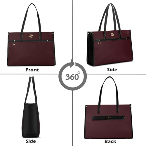 Image of Lavie Signature Women's Kentucky Colourblock Tote Laptop Bag | Tote Laptop Bag for Work | Ladies Purse | Stylish Shoulder Bag | Gift for Women